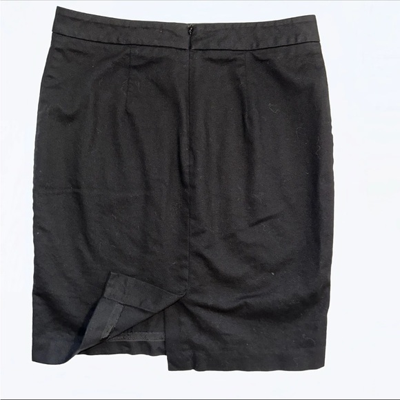 CAbi Black Pencil Skirt Jordan Cotton Pique Stretch Size 6 Style 360 - Picture 3 of 7